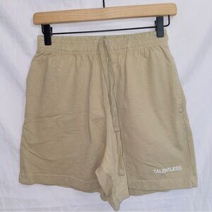 Talentless brown high waisted pull on casual loungewear sweat short size small
